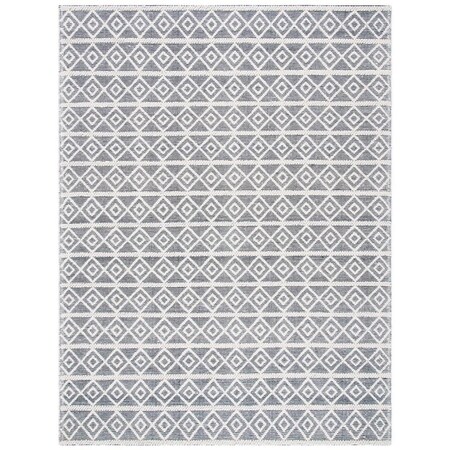 Safavieh 8 x 10 ft. Natura Hand Woven Rectangle Area Rug Ivory & Black NAT477A-8